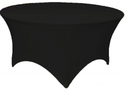 6020Round20Tale20w20Fitted20Black20Table20Cloth 1691154676 60" Round Table (Accommodates 8-10)