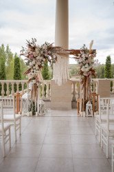 Boho Chic Wood Wedding Arch Wood Wedding Arch/Backdrop Stand